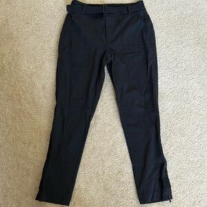 Women’s Black Athleta Side Zip Trekkie Pants Size 4